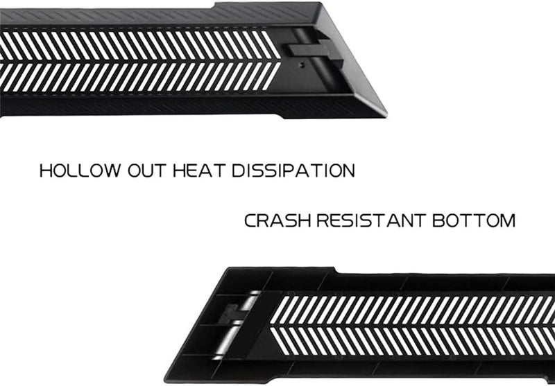 CHENXIN Vertical Stand for PS4 Slim, Built-in Cooling Vents and Non-Slip Feet Steady Base Mount Holder for PlayStation 4 Slim Console, Black - Image 5